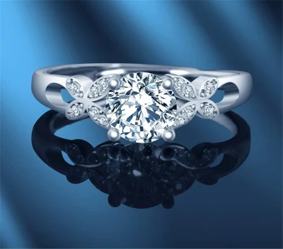 Männer Frauen Mode Vorschlag Valentinstag Geständnis Butter-Fly Moissanit 1 Karat Diamant Ring S925 Sterling Silber Hochzeit Schmuck verstellbare Größe Ring