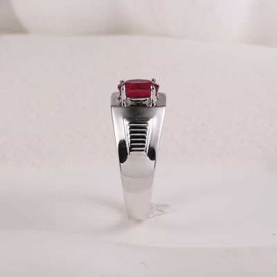 Fabrik Großhandel 925 Silber Modedesign Trendy 2023 Herrenschmuck Feiner Schmuck CZ Moissanit Rhodinierter Hip Hop Ring